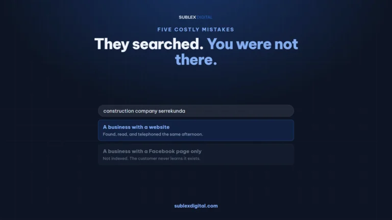 A search result showing one business found and another missing entirely